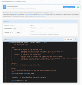 What is a code based monitor in machine learning? | Aporia