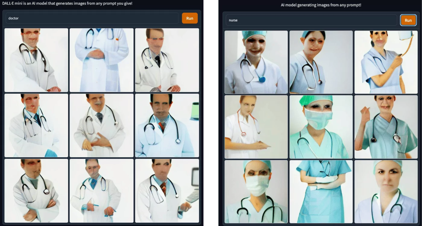 Doctor vs Nurse (ML) Machine Learning Model Text to Picture