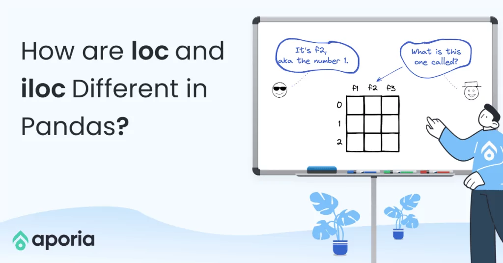 How are loc and iloc different