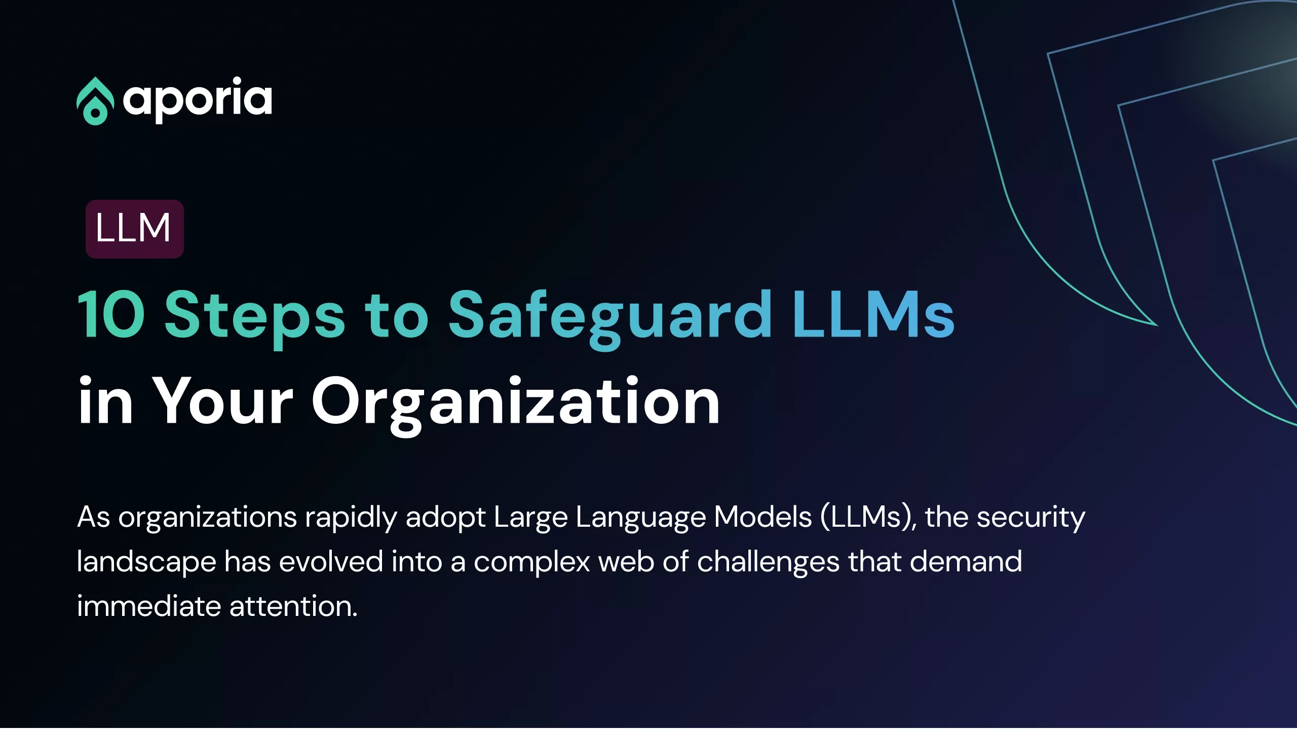 10 Steps to Safeguard LLMs in Your Organization